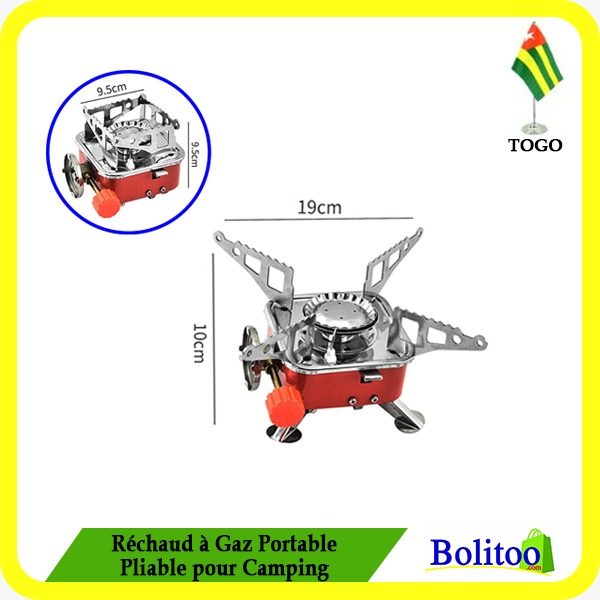 Réchaud à Gaz Portable Pliable pour Camping