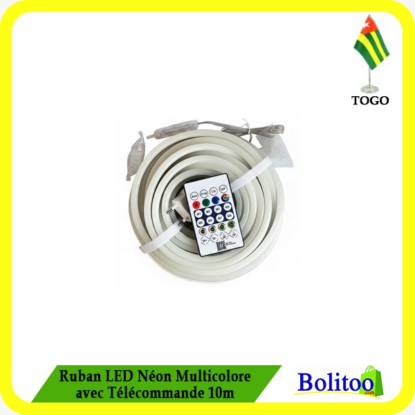 Ruban LED Néon Multicolore avec Télécommande