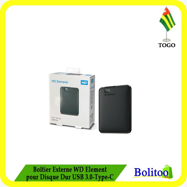 Boîtier Externe WD Element pour Disque Dur USB 3.0 Type -C