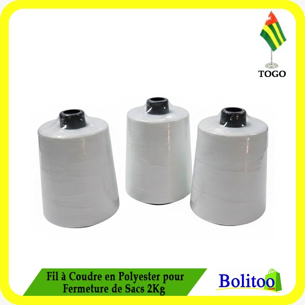 Fil à Coudre en Polyester pour Fermeture de Sacs 2kg