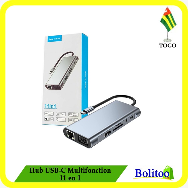 Hub USB-C Multifonction 11 en 1