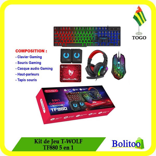 Kit de Jeu T-WOLF TF880 5 en 1