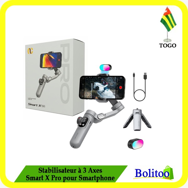 Stabilisateur à 3 Axes Smart X Pro pour Smartphone