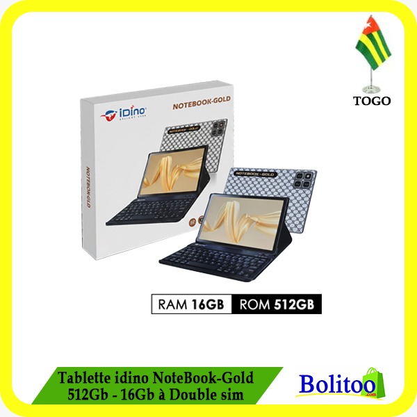 Tablette idino NoteBook-Gold