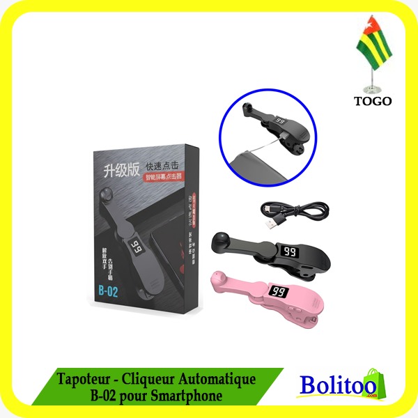 Tapoteur - Cliqueur Automatique B-02 pour Smartphone