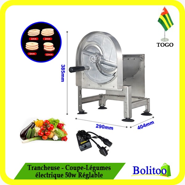 Trancheuse – Coupe-légumes Électrique 50W Réglable