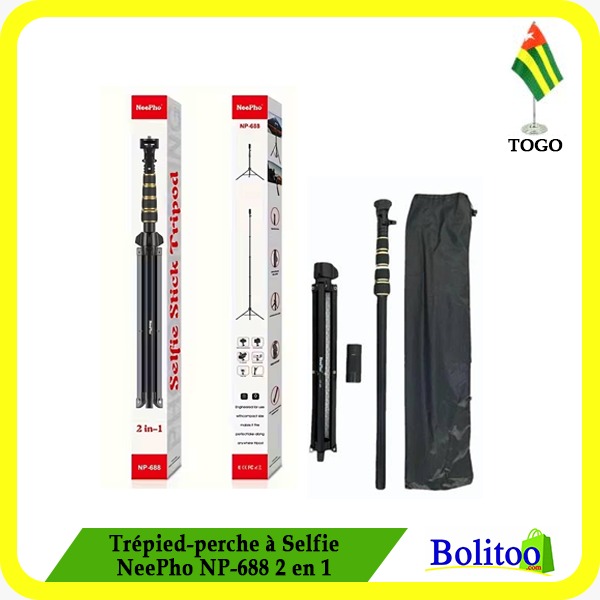 Trépied-perche à Selfie NeePho NP-688 2 en 1