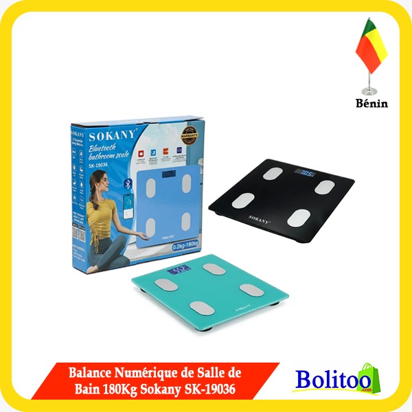 Balance Numérique de Salle de Bain 180Kg Sokany SK-19036