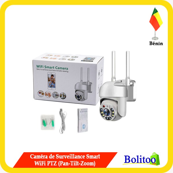Caméra de Surveillance Smart Wifi PTZ (Pan-Tilt-Zoom)