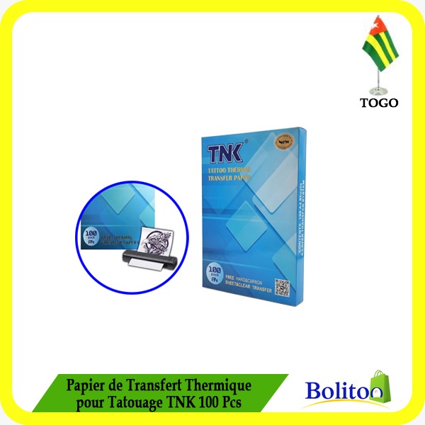 Papier de transfert Thermique pour Tatouage TNK 100Pcs