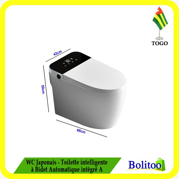 WC Japonais - Toilette Intelligente à Bidet Automatique Intégré A