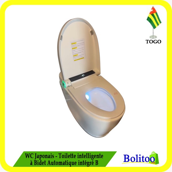 WC Japonais - Toilette Intelligente à Bidet Automatique Intégré B