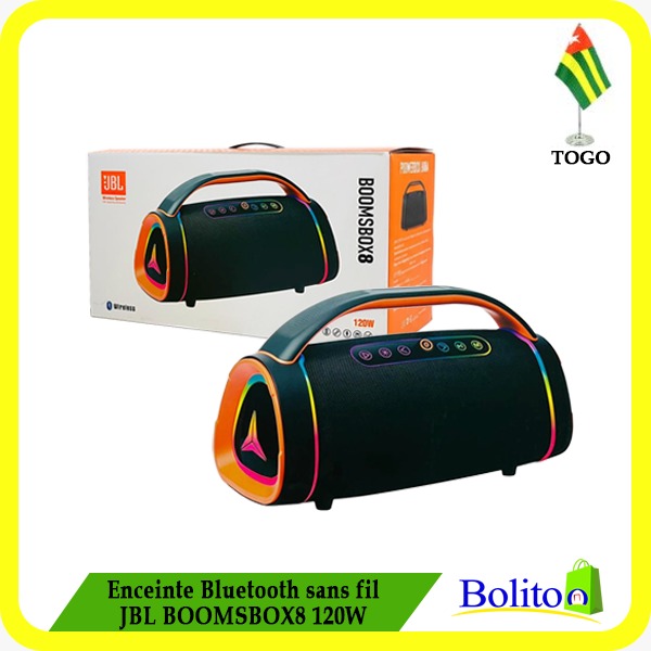 Enceinte Bluetooth sans fil JBL BoomsBox8 120W