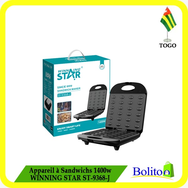 Appareil à Sandwichs 1400W WINNING STAR ST-9368-J
