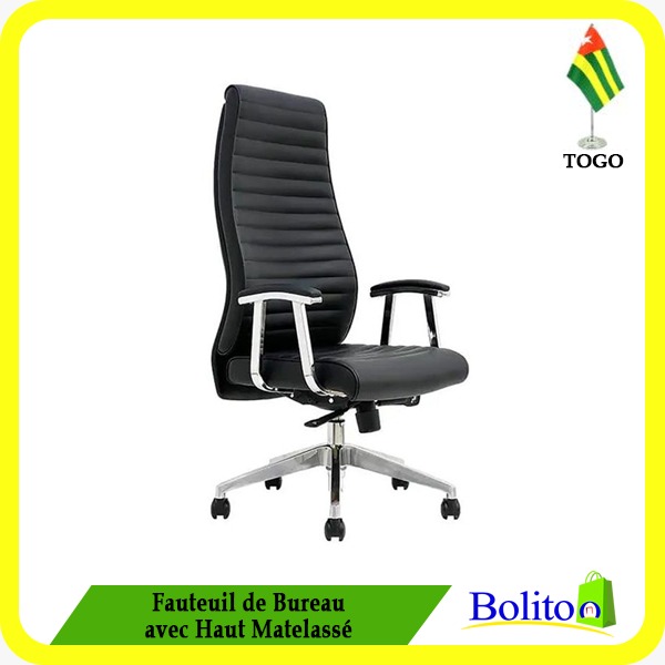 Fauteuil de Bureau avec Haut Matelassé