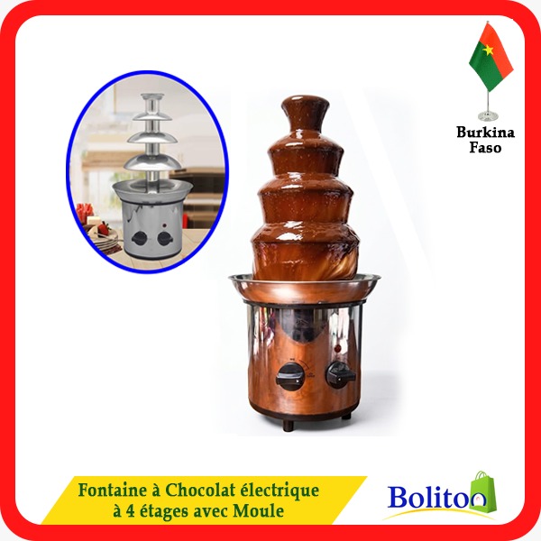 Fontaine à Chocolat Électrique à 4 Etages avec Moule