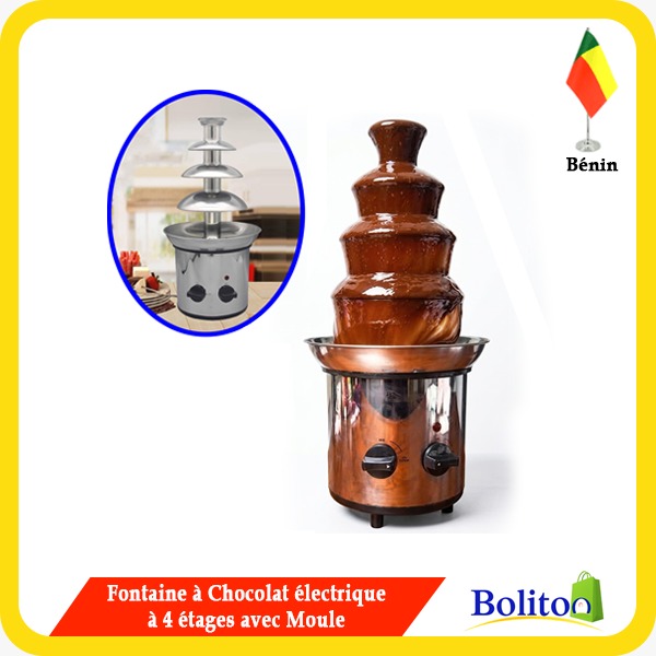 Fontaine à Chocolat Électrique à 4 Etages avec Moule