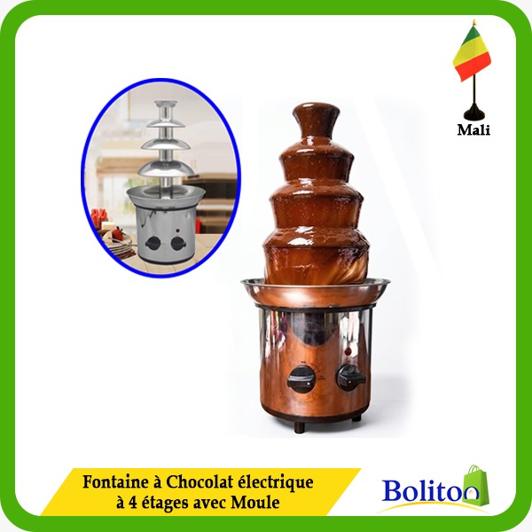 Fontaine à Chocolat Électrique à 4 Etages avec Moule