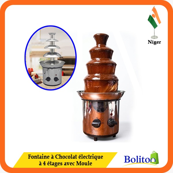 Fontaine à Chocolat Électrique à 4 Etages avec Moule