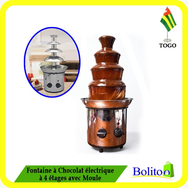Fontaine à Chocolat Électrique à 4 Etages avec Moule