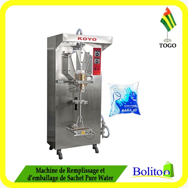 Machine de Remplissage et d'Emballage de Sachet Pure Water