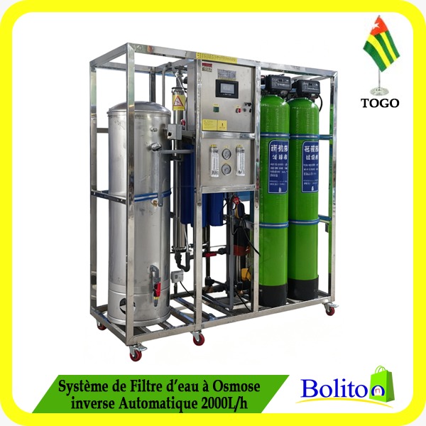 Système de Filtre d'eau à Osmose inverse Automatique 2000L-h
