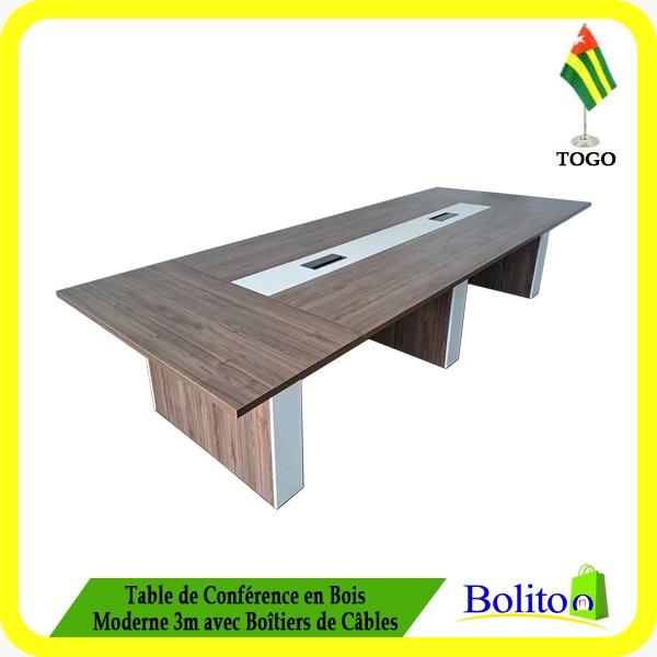 Table de Conférence en Bois Moderne