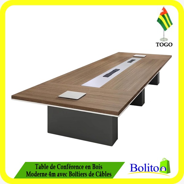 Table de Conférence en Bois Moderne