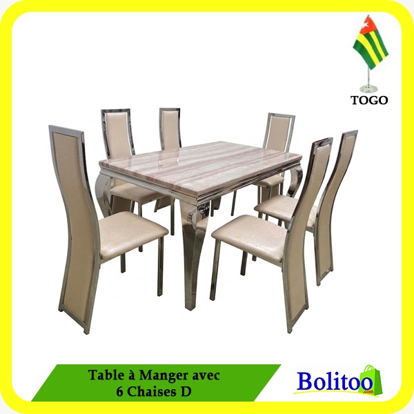 Table à Manger avec 6 Chaises D