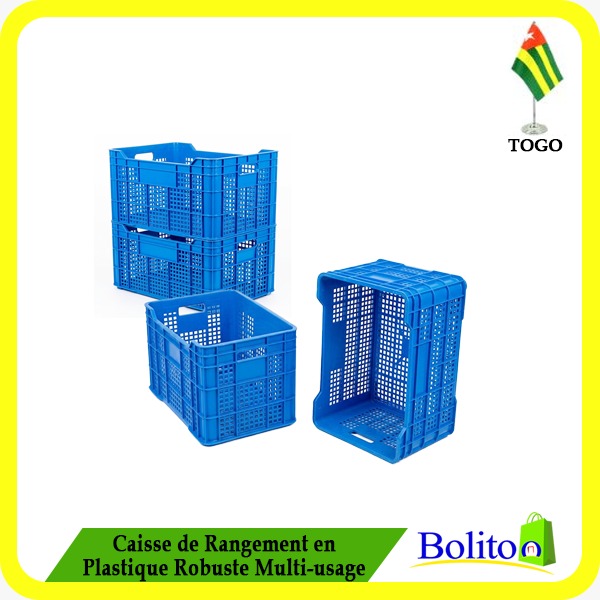 Caisse de Rangement en Plastique Robuste Multi-usage