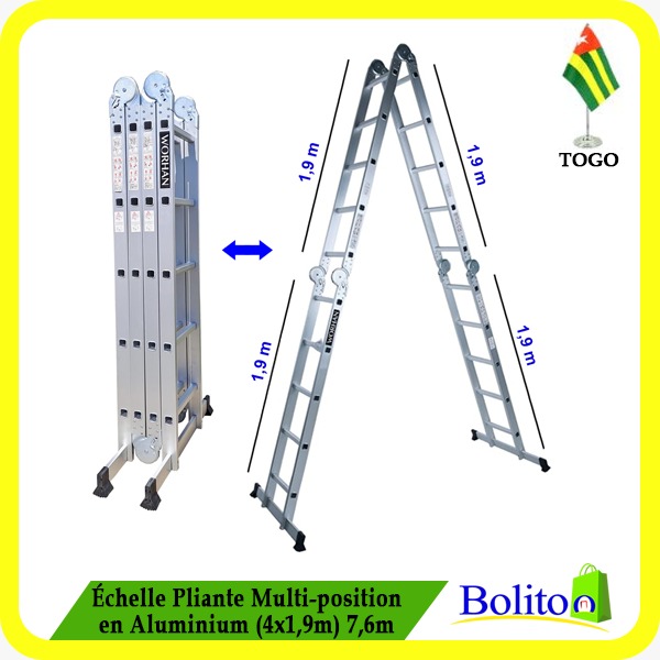 Échelle Pliante Multi position en Alu
