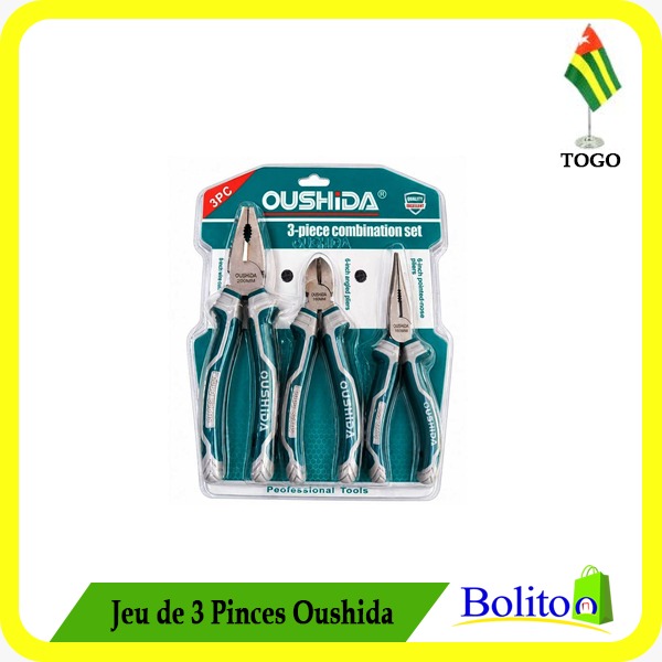 Jeu de 3 Pinces Oushida