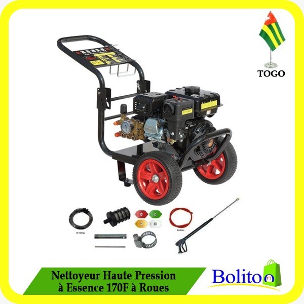 Nettoyeur Haute Pression à Essence 170F à Roues