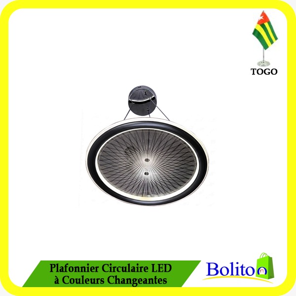 Plafonnier Circulaire LED à Couleurs Changeantes