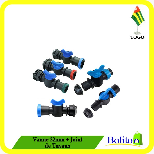 Vanne 32mm + Joint de Tuyaux