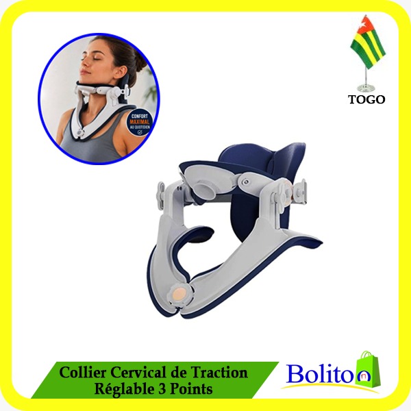 Collier Cervical de Traction Réglable 3 Points