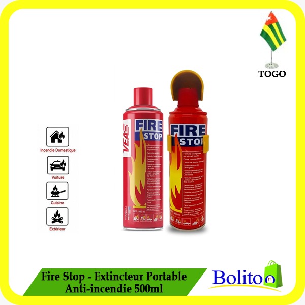 Fire Stop - Extincteur Portable Anti-incendie 500ml