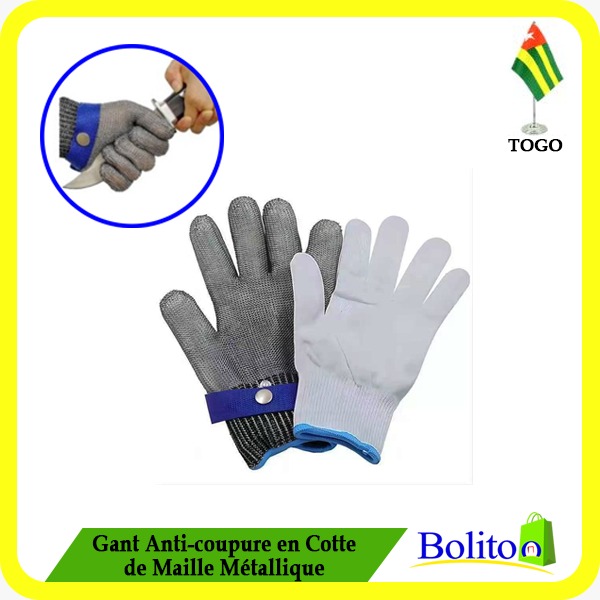 Gant Anti-coupure en Cotte de Maille Métallique